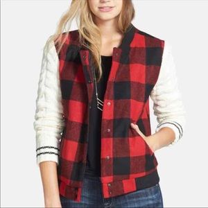 Plaid forever 21 jacket Sz large women button up